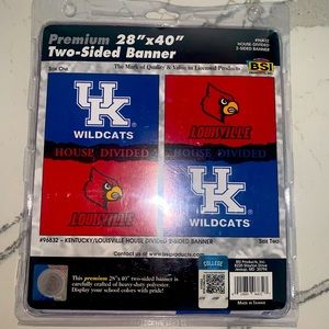 Louisville And UK - Premium 28x40" Two-Sided Banner